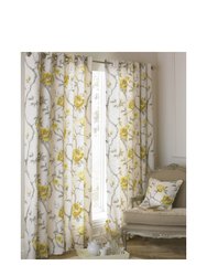 Riva Home Rosemoor Eyelet Curtains - Ochre