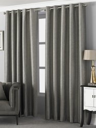 Riva Home Viceroy Ringtop Eyelet Curtains (Taupe) (66 x 72in) (66 x 72in)