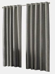 Riva Home Viceroy Ringtop Eyelet Curtains (Taupe) (66 x 72in) (66 x 72in) - Taupe
