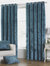 Riva Paoletti Verona Eyelet Curtains (Teal) (66 x 54in) (66 x 54in) - Teal