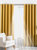Riva Paoletti Eclipse Ringtop Eyelet Curtains (Ochre Yellow) (66 x 90 in) - Ochre Yellow