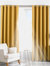 Riva Paoletti Eclipse Ringtop Eyelet Curtains (Ochre Yellow) (66 x 90 in) - Ochre Yellow