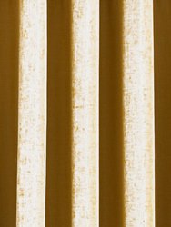 Riva Paoletti Eclipse Ringtop Eyelet Curtains (Ochre Yellow) (66 x 90 in)