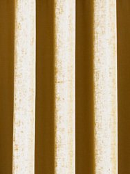 Riva Paoletti Eclipse Ringtop Eyelet Curtains (Ochre Yellow) (90 x 72 in)