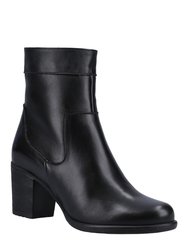 Womens/Ladies Pirie Leather Ankle Boots - Black - Black