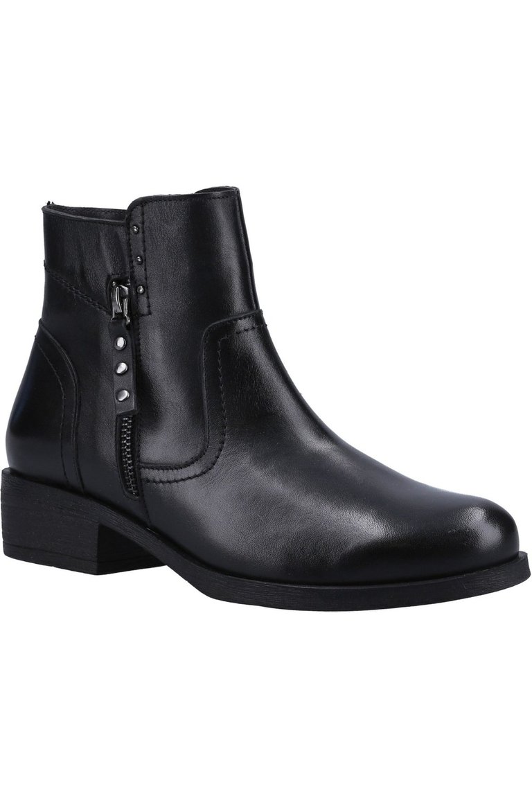 Womens/Ladies Rockhampton Leather Ankle Boots - Black - Black