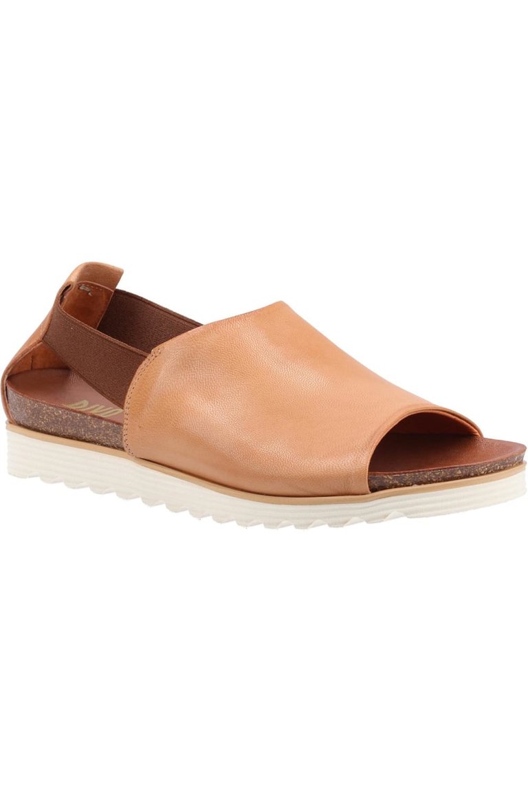 Womens/Ladies Salou Leather Sandals - Tan - Tan