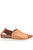 Womens/Ladies Salou Leather Sandals - Tan