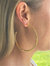 Beaded Oversize Hoop Earrings