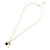 Black Onyx Lock + CZ Key Chain Necklace - Black