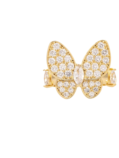 Rivka Friedman Cubic Zirconia Encrusted Butterfly Ring product