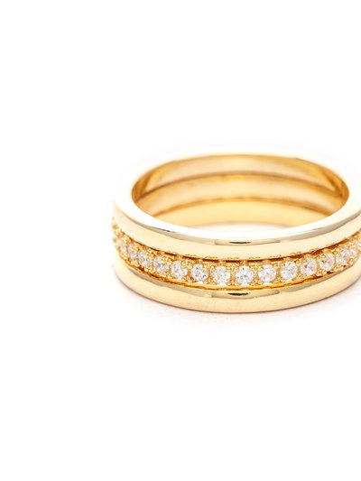 Rivka Friedman Cubic Zirconia Triple Ring Stack product