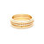 Cubic Zirconia Triple Ring Stack - Gold