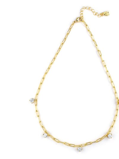 Rivka Friedman Dangling Cubic Zirconia Link Necklace product