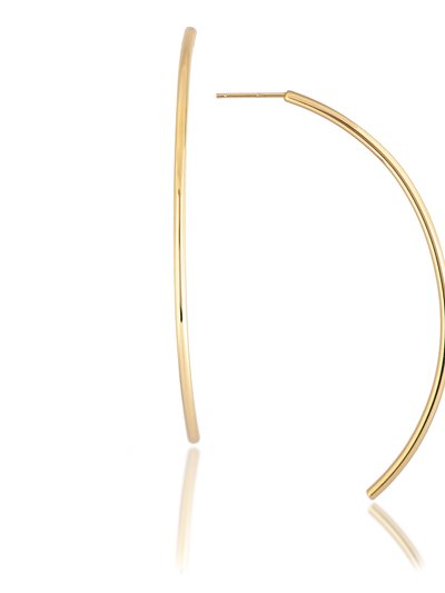 Rivka Friedman Felix + Lola Polished Wire Drop Earrings - Closeout product