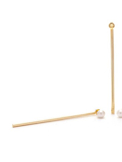 Rivka Friedman Freshwater Pearl Stick Jacket Earrings product