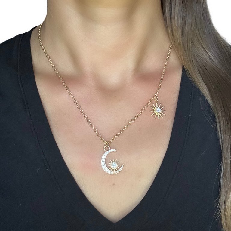 Moon & Star Necklace