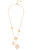 Mother of Pearl Multi Clover Station Y Necklace - Gold