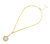 Mother Of Pearl Pendant Link Necklace - Gold
