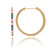 Multi Gem Hoop Earrings - Multi