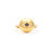 Onyx + CZ Evil Eye Ring - Gold