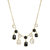 Onyx + Mother Of Pearl Statement Necklace - Closeout - Gold