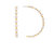 Pearl Demi Hoop Earrings - Gold