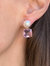 Pearl + Pink Drop Earring