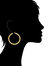 Polished Beaded Hoop Earrings