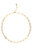 Polished Paperclip Strand Chain Necklace - Gold