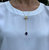 Poppy Teardrop Toggle Lariat Necklace