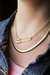 Rhodium Safety Pin Chain Necklace