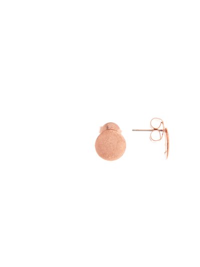 Rivka Friedman Rose Gold Satin Round Stud Earring product