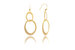 Satin Cascading Oval Earrings - Gold