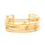Satin Mini Mina Knotted Cuff Bracelet - Gold