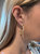 Satin Tube Cubic Zirconia End Cap Earrings