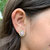 Sky Blue Bezel Stud Earrings