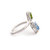 Swiss Blue + Peridot Bypass Ring