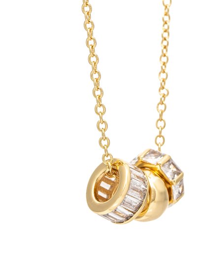 Rivka Friedman Triple Ring Charm Chain Necklace product