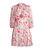 RIXO Women's Devi Dress, Pink Daisy Trail Lurex Mini - Pink