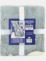 Rjm Moon And Starts Glow In The Dark Blanket