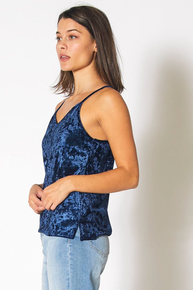 Velvet Camisole in Navy