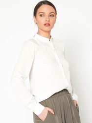 Women's Basic Band Collar Shirt