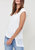 Women's Mesh Detail V Neck Sleeveless Top - Ivory