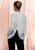 Women's Pleated V-Neck Long Sleeves Blouse