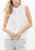 Women's Sleeveless Mock Neck Sheer Blouse