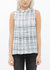 Women's Sleeveless Shirt In Plaid