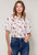 Women's Soft Flower Bell Sleeve Shirt Blouse - Flower