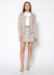 Women's Striped Open Front Tweed Blazer In Bittersweet