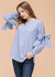 Women's Tie Sleeve Poplin Blouse